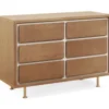 Nursery Works Novella Double Dresser, Stained Ash/Ivory