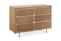 Nursery Works Novella Double Dresser, Stained Ash/Ivory