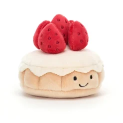 Jellycat Pretty Patisserie Tarte Aux Fraises Plush 6 Jellycat Pretty Patisserie Tarte Aux Fraises Plush -Children's Products PRET3TAF 78415.1683908526