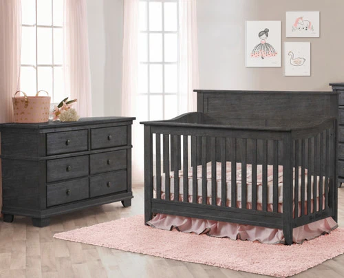 Pali Potenza 2 Piece Nursery Set - Forever Crib + Double Dresser 1 Pali Potenza 2 Piece Nursery Set - Forever Crib + Double Dresser
