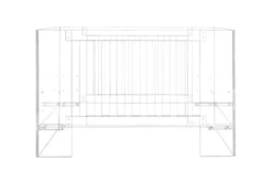 Nursery Works Vetro Crib -Children's Products S1000CA White Background 05 90456.1535736253