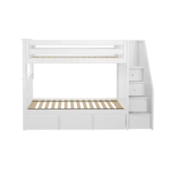 Jackpot Kids Sunderland Twin Staircase Bunk Bed -Children's Products Sunderland 002 with Underbed Drawers 40652.1596408244