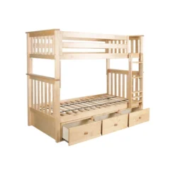 Children's Products 36 Children's Products -Children's Products TWIN OVER TWIN NATURAL STORAGE DRAWERS 13843.1542331597