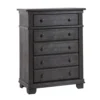 Pali Potenza 5 Drawer Chest, Distressed Granite