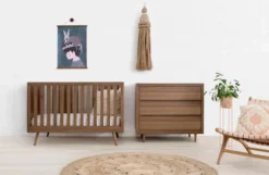 Ubabub Nifty Timber 2 Piece Nursery Set, Walnut