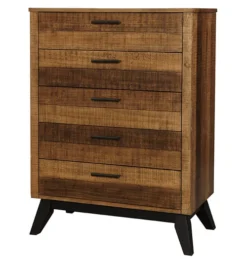 Westwood Urban Rustic 5 Drawer Chest, Brushed Wheat