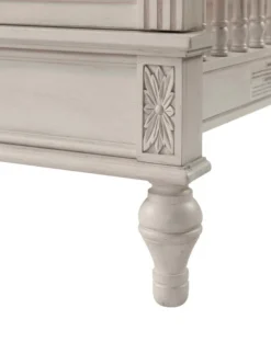 Westwood Viola Convertible Crib, Lace 11 Westwood Viola Convertible Crib, Lace -Children's Products Viola Carving on Leg of Crib Post 84126.1561658722