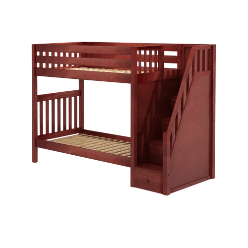 Maxtrix Kids WOPPER Twin High Staircase Bunk Bed 3 Maxtrix Kids WOPPER Twin High Staircase Bunk Bed - Image 3