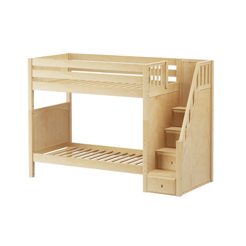Maxtrix Kids WOPPER Twin High Staircase Bunk Bed 2 Maxtrix Kids WOPPER Twin High Staircase Bunk Bed - Image 2