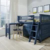Jackpot Twin Low Loft Bed W/ 2 X 3 Drawers + Desk