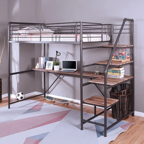 Furniture Of America Rowley Twin Loft Bed W/ Workstation 1 Furniture Of America Rowley Twin Loft Bed W/ Workstation