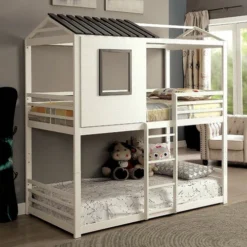 Furniture Of America Stockholm Twin Bunk Bed