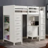 Furniture Of America Cassidy Twin Loft Bed, White