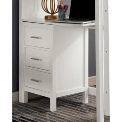 Furniture Of America Cassidy Twin Loft Bed, White -Children's Products cm bk970 5 15193.1662071743
