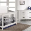Pali Como Flat Top 2 Piece Nursery Set - Forever Crib + Double Dresser