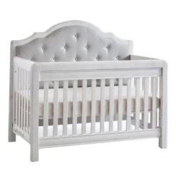 Pali Cristallo 2 Piece Nursery Set W/ Grey Vinyl Panel - Forever Crib + Double Dresser -Children's Products cristallo crib vwVIN01 wb 07352.1652313156