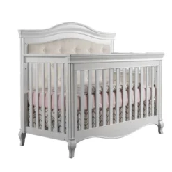 Pali Diamante Forever Crib W/ Beige Fabric Panel