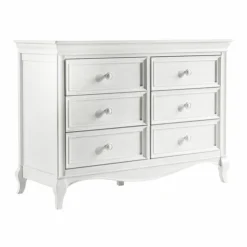 Pali Diamante 2 Piece Nursery Set W/ White Vinyl Panel - Forever Crib + Double Dresser -Children's Products diamante dbl vw wb 53144.1652311758