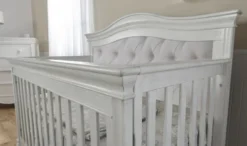 Pali Diamante Forever Crib W/ Beige Fabric Panel 8 Pali Diamante Forever Crib W/ Beige Fabric Panel -Children's Products diamante fc vw det02 bg 77230.1532478129