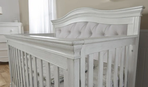 Pali Diamante Forever Crib W/ Beige Fabric Panel 4 Pali Diamante Forever Crib W/ Beige Fabric Panel - Image 4