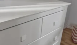 Pali Spessa 3 Drawer Chest, White -Children's Products kd1303 wh det03 sq bg 09727.1650839144