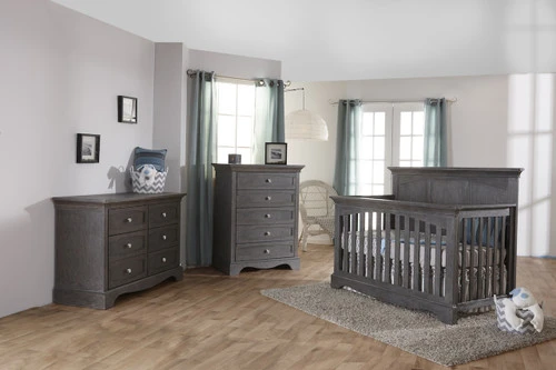 Pali Ragusa 3 Piece Nursery Set - Forever Crib + Double Dresser + Chest 1 Pali Ragusa 3 Piece Nursery Set - Forever Crib + Double Dresser + Chest