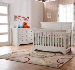 Pali Ragusa 2 Piece Nursery Set - Forever Crib + Double Dresser
